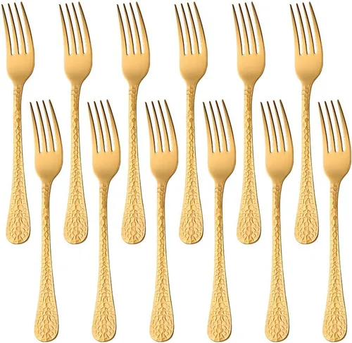 Vista 17 de 12 cuchillos de mantequilla de acero inoxidable con superficie martillada, esparcidores de queso/mantequilla, cuchillos para untar, queso