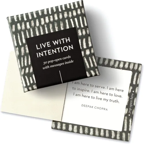 Vista 4 de Compendium ThoughtFulls Pop-Open Cards — Paquete de 4 de Grateful, Live with Intention, Mindfulness, Carpe Diem – 120 Pop-Open Cards, cada una