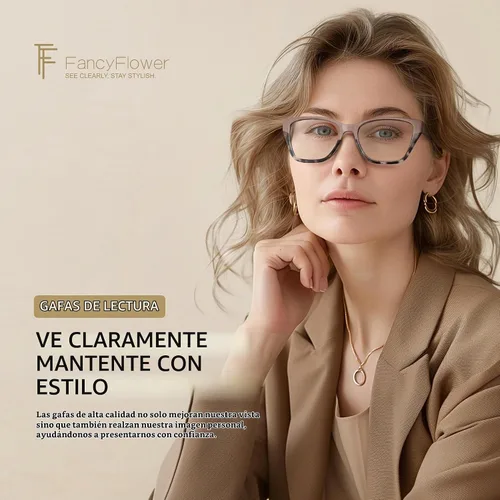 Vista 2 de Cateye Reading Glasses for Women - Mocha Muse Tortuga de cacao