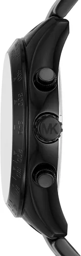 Vista 2 de Michael Kors Reloj de acero inoxidable Layton, Negro, Reloj de cuarzo