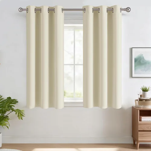 Vista 98 de RYB HOME - Cortinas para armario de 36 pulgadas, cortinas para oscurecer la habitación con ojales resistentes a la oxidación, cortinas de Aqua