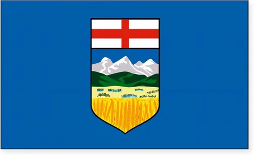 Vista 4 de CafePress Adhesivo rectangular con bandera de Canadá de Alberta para parachoques