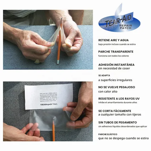 Vista 3 de Kit de vinilo tipo B Tear-Aid Repair
