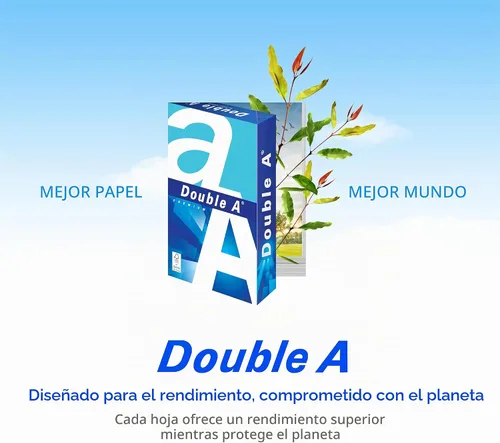 Vista 8 de Double A Papel de impresión A4 - 500 hojas - 80GSM- Dimensiones 8.3" x 11.7" - Blanco