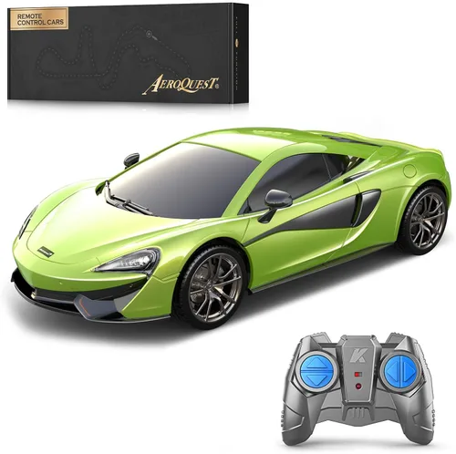 Vista 8 de AEROQUEST Audi - Auto de control remoto, a escala 1:24, eléctrico, deportivo, de carreras, pasatiempos, vehículo modelo Audi para niños y niñas, Azul