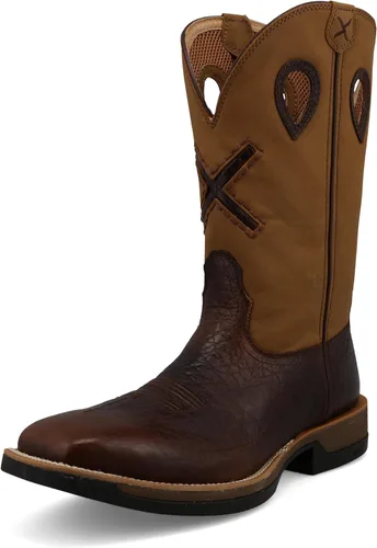 Vista 10 de Twisted X Botas Tech X de 12 pulgadas para hombre, punta cuadrada ancha con Tech X