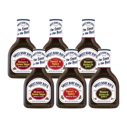 Vista 6 de Sweet Baby Ray's Ray's Secret Sauce - Mezcla suave de rábano picante y especias, perfecta para sumergir, 14 onzas, paquete de 3, incluye adhesivo