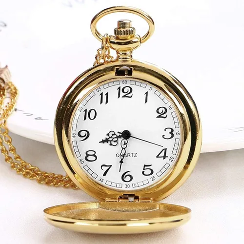 Vista 7 de alladaga Juego de 2 relojes de bolsillo clásicos con cadena para hombre y mujer
