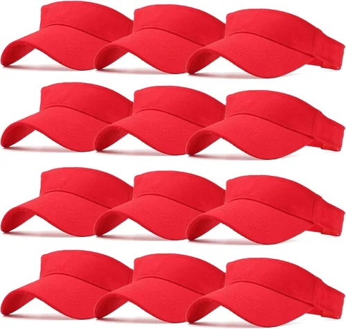 Vista 21 de Ultrafun Paquete de 12 sombreros con visera solar para mujeres y hombres