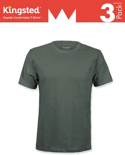 Vista 3 de Kingsted - Paquete de camisetas para hombre, cómodas, suaves, premium, ajuste clásico