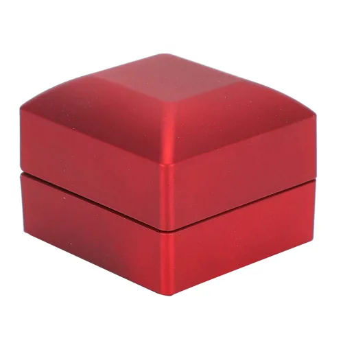 Vista 6 de Betued LED light ring box, ring box with LED light, fine workmanship in mini size jewelry display gift box for marriage proposal engagement(Red on