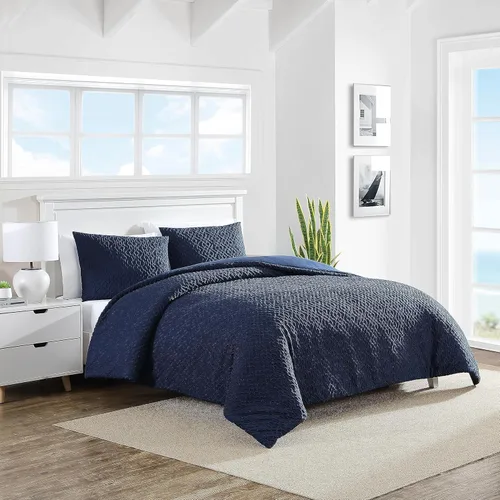 Vista 7 de Nautica - Juego de funda de edredón tamaño individual, ropa de cama de microfibra suave y acogedora con funda a juego, decoración del hogar