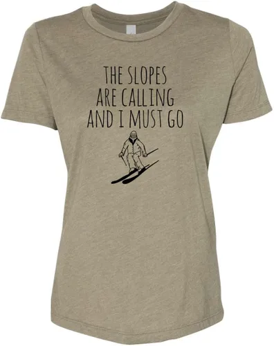 Vista 26 de Cute Women's Screen Printed Crew Neck Tee, Shirts With Sayings, Dusty Blue or Olive