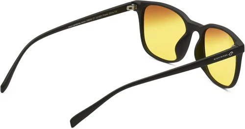 Vista 5 de NIGHTBIRDS NightRaven - Gafas de conducción nocturna, color negro mate con tecnología de lente antirreflejos de doble zona para hombres, mujeres