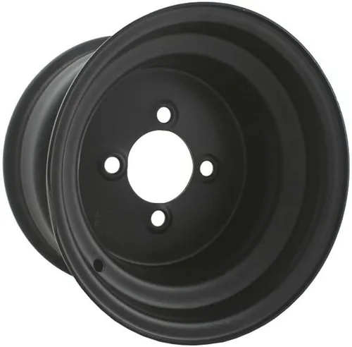 Vista 4 de GTW Combo de ruedas y neumáticos para carrito de golf de 10 pulgadas Ruedas de acero negro mate en neumáticos de tracción Terra Pro S-Tread