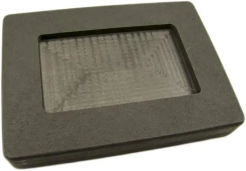 Vista 2 de Lingote de molde de grafito de alta densidad tamaño barra de arte de plata de 1 oz 2oz oro