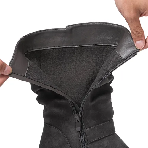 Vista 4 de GLOBALWIN Botas de vestir a media pantorrilla para mujer, botas de motociclista para mujer