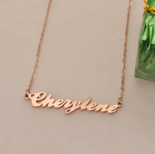 Vista 7 de GR35Z9 Collar personalizado con nombre de mejor amiga para ella