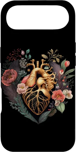 Vista 27 de Anatomical Heart and Flowers for Your Love Case for iPhone 17