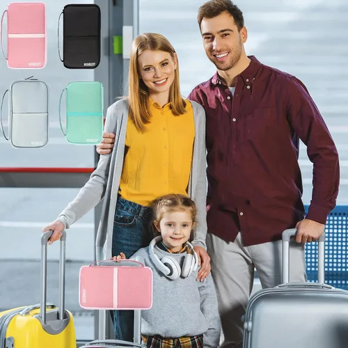 Vista 7 de Soporte para pasaporte, Negro -, Multifunción