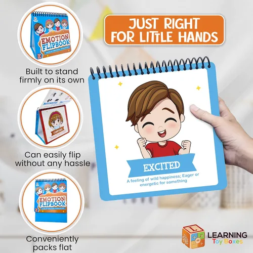 Vista 6 de Flipbook de emociones para niños Aprendizaje de sentimientos Aprendizaje Social Emocional