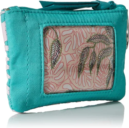 Vista 2 de Vera Bradley - Cartera de algodón, con cremallera y compartimiento para la identificación, para mujer