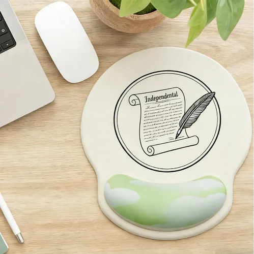 Vista 12 de Alfombrilla de mouse ergonómica con reposamuñecas, accesorios de escritorio de espuma viscoelástica para mujeres, alfombrilla de mouse