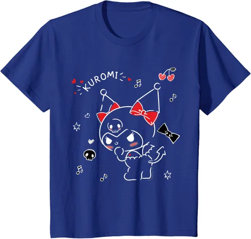 Vista 47 de Kuromi Camiseta Mischievous Tee Shirt Negro
