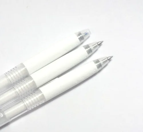 Vista 2 de Pilot Juice Gel Ink Pen-0.020 in-Blanco, 3 bolígrafos por paquete (importación de Japón) [Paquete original Komainu-Dou]