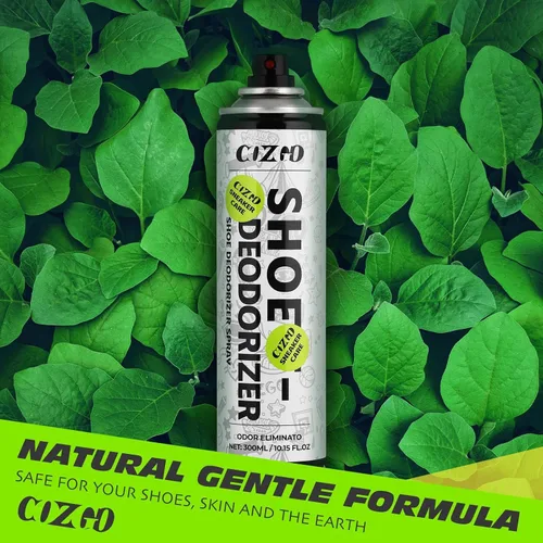 Vista 2 de COZGO Aerosol Desodorante para Zapatos, Refrescante para Zapatos, Eliminador de Olor de Zapatos, 300ml (10oz) Fórmula de Secado Rápido y Larga