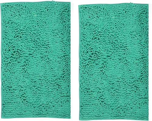 Vista 9 de LanYunUmi Alfombras de baño verdes de frutas en 3 piezas, juego de alfombras de baño ultra suaves antideslizantes absorbentes de felpilla para baño