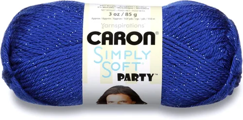Vista 7 de Caron Simply Soft Paints Hilo (4) Grosor Mediano Worsted 100% Acrílico - 5oz - Oceana - Lavado y Secado a Máquina