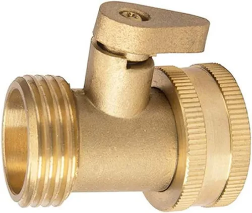 Vista 5 de Joywayus Boquilla de chorro de alta presión de latón resistente con juego de válvula de cierre 3/4 "conector GHT para manguera de agua de jardín