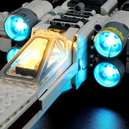 Vista 5 de BRIKSMAX Kit de iluminación LED para LEGO-75301 Luke Skywalker's X-Wing Fighter - Compatible con Lego Star Wars Building Blocks Model- No incluye