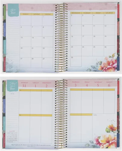 Vista 6 de Christian Art Gifts Agenda semanal 2026-2027: planes diarios/mensuales de be still