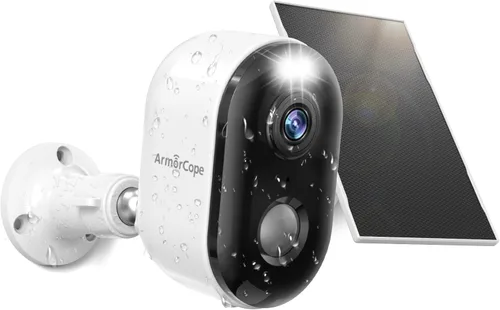 Vista 10 de Cámaras de seguridad inalámbricas para exteriores, alimentadas por batería, visión nocturna a color 2K, detección de movimiento AI con foco
