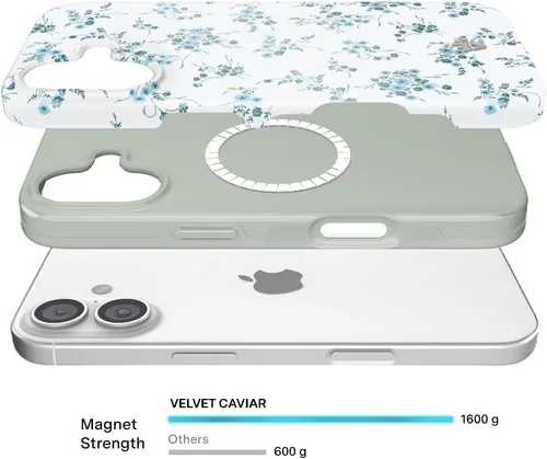 Vista 594 de VELVET CAVIAR Funda para iPhone 15, compatible con MagSafe, probada contra caídas de 10 pies, fundas protectoras de diseño, leopardo color rosa