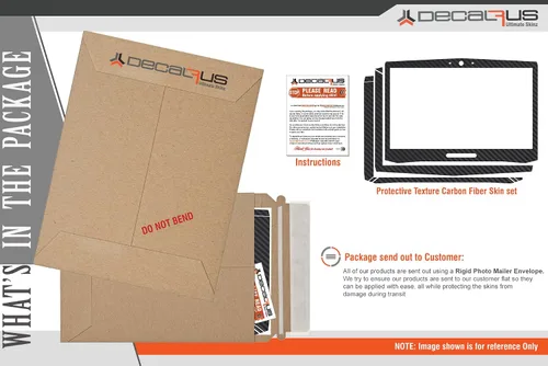 Vista 4 de Decalrus - Adhesivo protector para Asus TUF Gaming FX505 (pantalla de 15.6") Portátil Textura plateada Aluminio cepillado Funda Funda