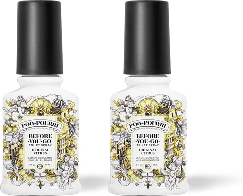 Vista 22 de Poo-Pourri - Spray para inodoro antes de ir, aroma cítrico original, 4 onzas líquidas