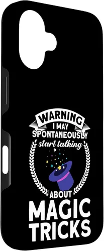 Vista 3 de iPhone 16 Funny Magician Party Quote, Magic Tricks Performer, Magician Case