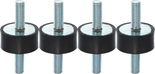Vista 11 de X AUTOHAUX 4 piezas M8 - Amortiguador aislante de goma antivibración para automóvil, 0.984 x 0.787 in, montaje de bobina de goma, soportes