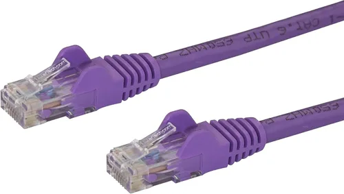 Vista 39 de StarTech Cable Ethernet CAT6 de 6 pulgadas – Cable Ethernet CAT 6 Gigabit amarillo -650 MHz 100 W PoE RJ45 UTP Network/Patch Cord Snagless w/Strain