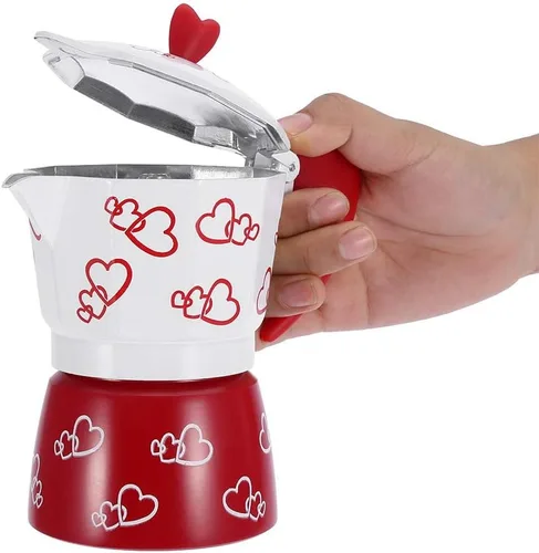 Vista 8 de Fdit Cafetera espresso de aluminio para uso en la oficina en casa, cafetera doméstica (L)