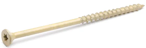 Vista 17 de Tornillos para cubierta #8 x 1-1/2 Pulgadas, Tornillos de madera para exterior, Cabeza de transmisión Torx plana, Rosca parcial, Acero de carbono