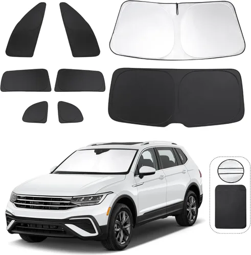 Vista 106 de TINGLU Persianas de ventana para Honda CR-V 2023-2026, accesorios para ventanas laterales de automóvil, parabrisas triangular, parasol para rayos UV