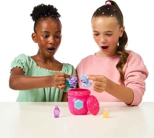Vista 6 de Magic Mixies Mixlings Paquete de 2 Calderos con Magical Fizz y Reveal Unboxing. Duplica la Magia y Revela 2 Mixlings de la Serie Crystal Woods. ¡40