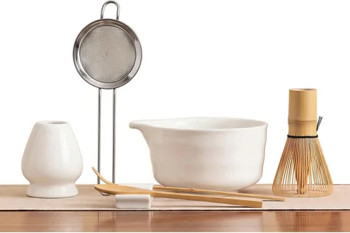 Vista 13 de YOLIFE Juego de batidor de matcha, kit de 7 piezas para ceremonia de té Verde Matcha