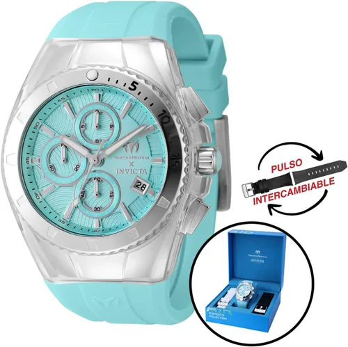 Vista 2 de TechnoMarine Reloj Air Chronograph Quartz Aqua Blue Dial Hombre TM-122001, Moderno