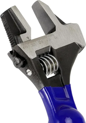 Vista 3 de PINGEUI 2 llaves espud de 16 pulgadas, llave ajustable forjada resistente, construcción marcada a escala métrica con cabeza de martillo y función