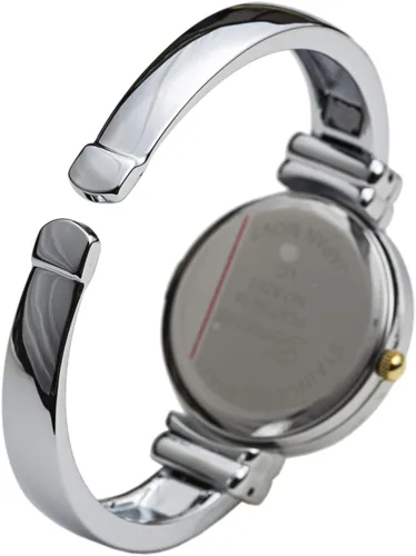 Vista 3 de 2Tone Metal Band Slim Case - Reloj de pulsera para mujer, Movimiento de cuarzo